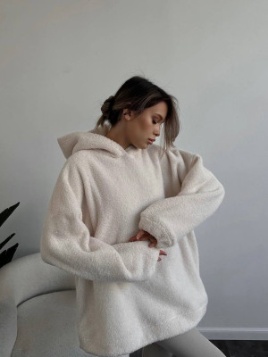 Плюшевое женское худи DMP-R1193T380