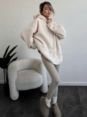 Плюшевое женское худи DMP-R1193T380