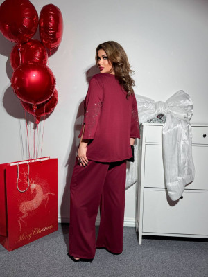 Изящный брючный костюм MOV-A223T900