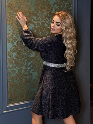 Элегантное платье из люрекса PRA-A1374T540