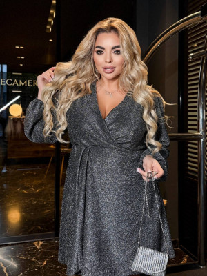 Элегантное платье из люрекса PRA-A1374T540