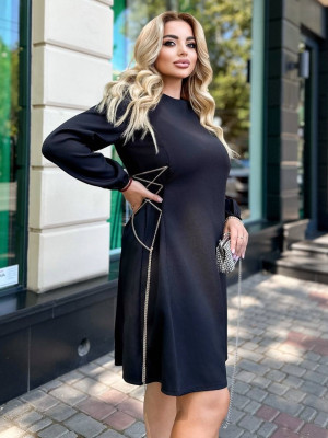 Платье с цепочками GR-A0573T500