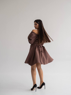 Платье со шнуровкой на спинке YM-A5535.20T15