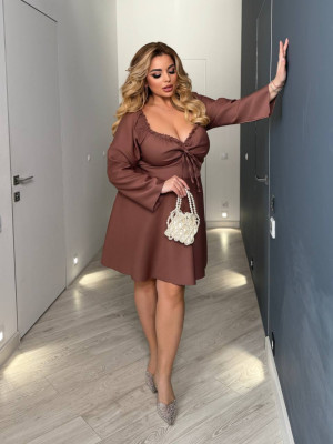 Платье со шнуровкой на спинке YM-A5535.20T15