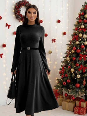 Довга трикотажна сукня IO-A693T480