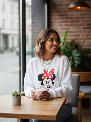 Теплый свитшот с принтом IO-A746T320