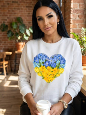 Теплый свитшот с принтом IO-A746T320