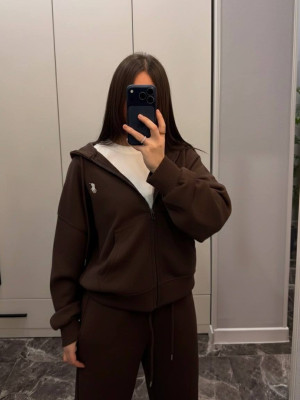 Теплый оверсайз костюм BRA-A277T559