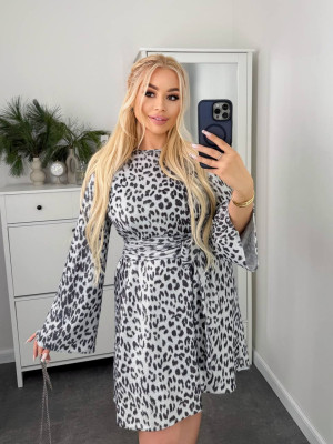 Легкое платье с люрексом RED-A108T400