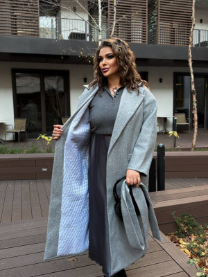 Длинное кашемировое пальто AB-A1844T35