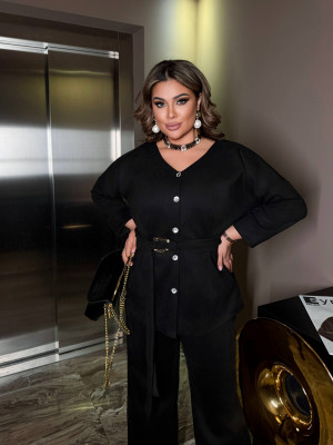 Замшевый костюм двойка DOL-A406T850