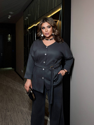 Замшевый костюм двойка DOL-A406T850