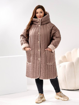 Стеганое оверсайз пальто SD-A0110T1800