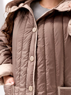 Стеганое оверсайз пальто SD-A0110T1800