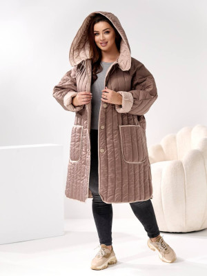 Стеганое оверсайз пальто SD-A0110T1800