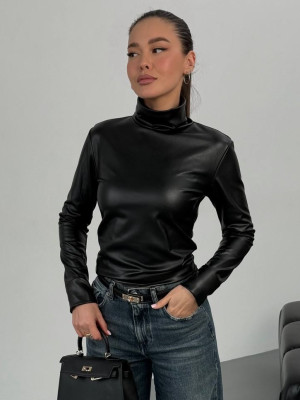 Утепленный гольф из экокожи DMP-R1878T300