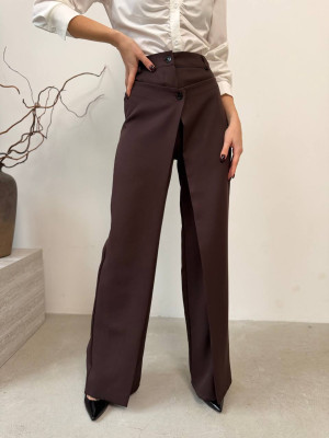 Брюки с асимметричной накладкой KC-A0516T500