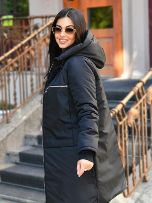 Зимнее удлиненное пальто DV-R3629T1280