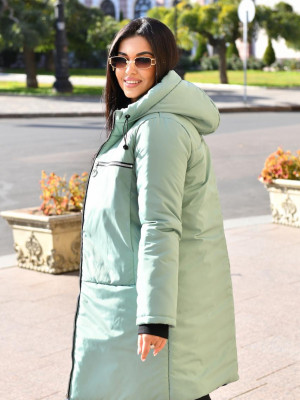 Зимнее удлиненное пальто DV-R3629T1280