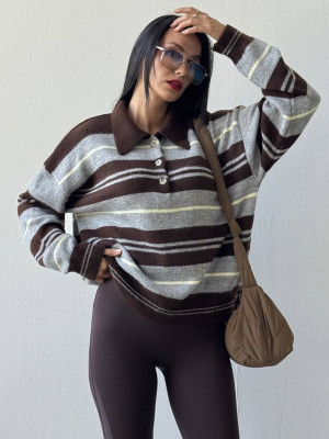 Вязаный оверсайз свитер AMU-A75191T670