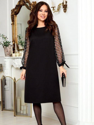 Нарядное платье прямого кроя AMU-A925.1925T399