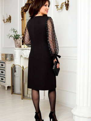 Нарядное платье прямого кроя AMU-A925.1925T399