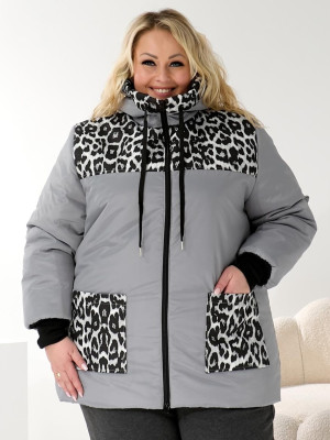 Теплая батальная куртка DV-R3707T1350