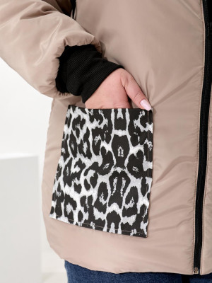 Теплая батальная куртка DV-R3707T1350