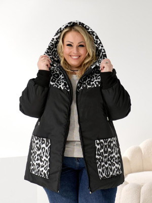 Теплая батальная куртка DV-R3707T1350