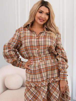 Костюм рубашка и юбка ET-A8910T700