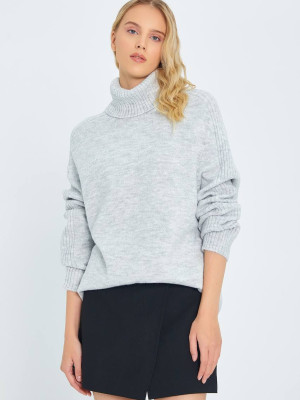 Свитер с высоким воротником AMU-A6907T630