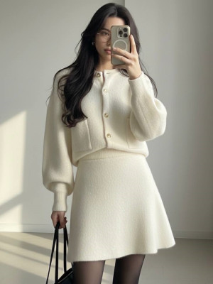 Стильный ангоровый костюм BRA-A281T749