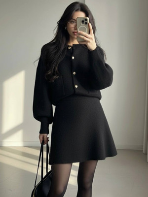 Стильный ангоровый костюм BRA-A281T749