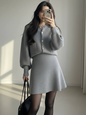 Стильный ангоровый костюм BRA-A281T749