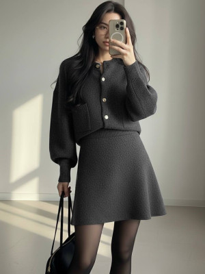 Стильный ангоровый костюм BRA-A281T749