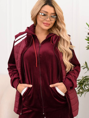 Велюровый костюм-тройка VL-A1138T1500