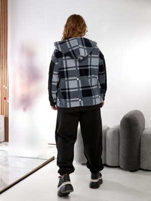 Теплый костюм в клетку ELR-A4074T950