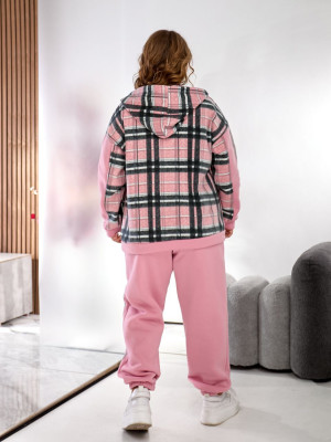 Теплый костюм в клетку ELR-A4074T950