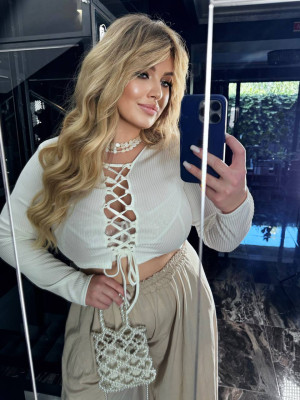 Крутой кроп-топ со шнуровкой INS-A336T500