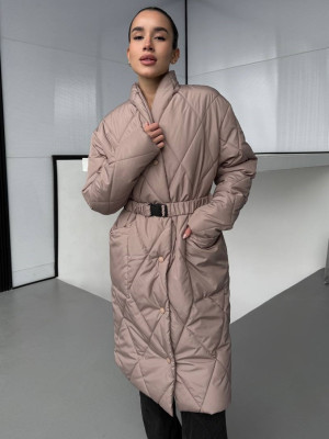 Длинный женский пуховик AM-A5337.1T1100