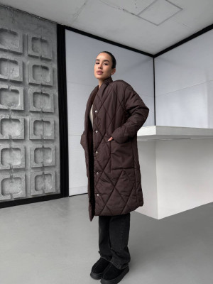 Длинный женский пуховик AM-A5337.1T1100