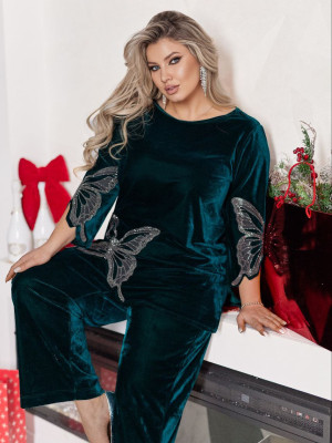 Нарядный велюровый костюм VOJ-A1061T850