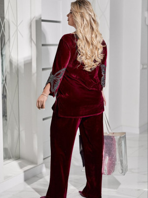 Нарядный велюровый костюм VOJ-A1061T850