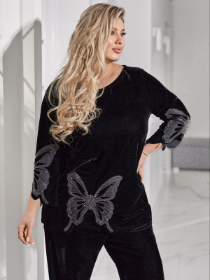 Нарядный велюровый костюм VOJ-A1061T850