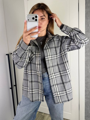 Фланелевая женская рубашка KG-A1108T490