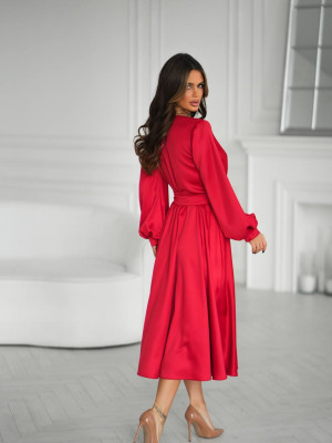 Платье атласное на запах KA-A7563T850