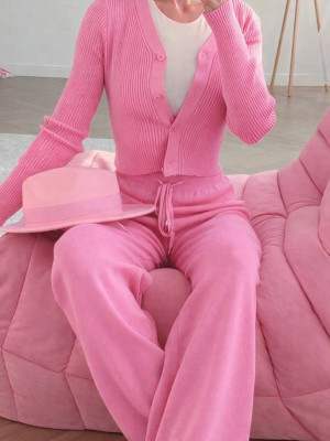 Прогулочный костюм в рубчик DMP-R1239T350