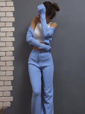 Прогулочный костюм в рубчик DMP-R1239T350