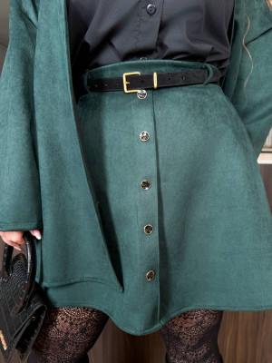 Замшевый кардиган+юбка MA-N2173T800