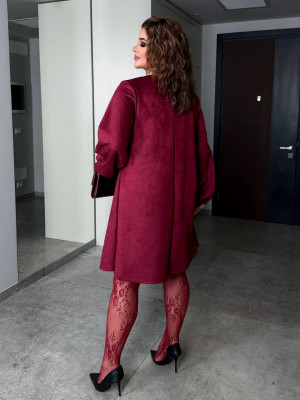 Комбинированное свободное платье MA-N2151T650